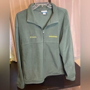 Columbia Oregon Ducks Green Fleece Full Zip Outerwear